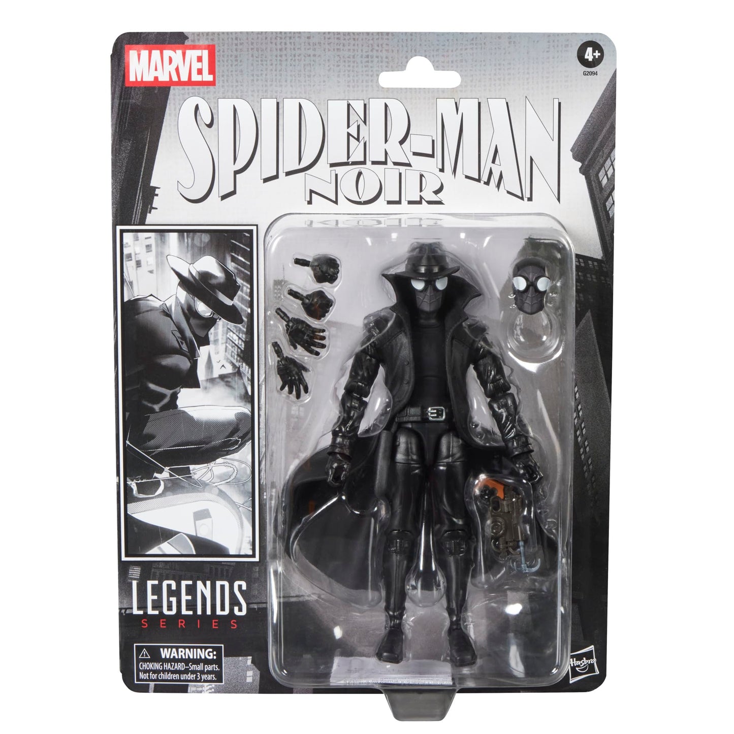 Marvel Legends Series Spider-Man Noir, Retro Cardback Spider-Man Comics Collectible 6-Inch Scale Action Figure ( Exclusive)