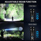 3 Pack Rechargeable Flashlights High Lumens, 990000LM Super Bright LED Flashlight, Adjustable Powerful Flash Light with 5 Modes & USB Cable, Waterproof Handheld Flashlight for Home Camping Outdoor
