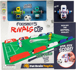 Fat Brain Toys Foosbots Rivals Cup, International-Themed Foosbots Soccer Game with Stadium, Active Skill Game for Kids, Tweens, Teens Ages 6+