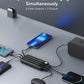 charmast Portable Charger with Built in Cables, Power Bank with Cords Wires, Slim 10000mAh Travel Battery Pack 6 Outputs 3 Inputs 3A Fast Charging for Samsung Google Pixel LG Moto iPhone iPad