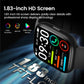 Smart Watch with Alexa Built-in, 1.83" HD Touchscreen Fitness Tracker with Bluetooth Calling, Fitness Watch with Heart Rate/Sleep Monitor, 120+ Sports Modes, IP68 Waterproof Smartwatch for Android iOS