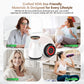 Lymphatic Drainage Massager, Anti Cellulite Massage Tool White 4-in-1 Heat Light Vibration, Suitable for Legs Arms, Abdomen, Helps Eliminate Cellulite Stretch Marks, Leaving Skin Smooth