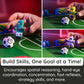 Fat Brain Toys Foosbots Rivals Cup, International-Themed Foosbots Soccer Game with Stadium, Active Skill Game for Kids, Tweens, Teens Ages 6+