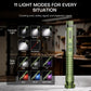 EDC Flashlight Rechargeable,800 Lumen Small Flashlight with Magnetic Clip & Base, 11 Modes LED Flashlight,Glass Breaker&Bottle Opener, USB-C Flashlight for Working,Home and Emergency