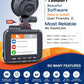 ROVE R2-4K Dash Cam Built-in WiFi 6 GPS Car Dashboard Camera Recorder with UHD 2160P, 2.4" IPS Screen, 150° Wide Angle, WDR, Night Vision