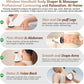Lymphatic Drainage Massager, Anti Cellulite Massage Tool White 4-in-1 Heat Light Vibration, Suitable for Legs Arms, Abdomen, Helps Eliminate Cellulite Stretch Marks, Leaving Skin Smooth