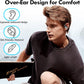 kurdene Wireless Earbuds Bluetooth Headphones Sport,Over Ear Buds with Deep Bass Sound,60Hrs Playtime Earphones Redesigned Comfort Fit with Earhooks for Running,Meeting,Workout-Black