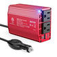 BESTEK 400W Car Power Inverter for Vehicles – DC 12v to AC 110v Car Plug Adapter Outlet with PD 30W USB-C &USB-A 3.0 Fast Charging, Car Charger Cigarette Lighter Adapter for Laptop, Road Trip, Camping