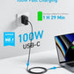 Anker MacBook Charger, Compact and Foldable 100W USB C Charger for MacBook Air, Samsung Galaxy, iPhone 17/16 Series, iPad Pro, and More, 5FT USB C Cable Included
