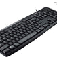 Logitech MK200 Media Combo Wired Keyboard and Mouse, Full-Size Keyboard with Easy-Access Media Controls, High-Definition Optical Mouse, Plug and Play USB Connection – Black
