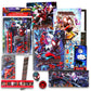 Spiderman School Supplies for Boys Bundle w Notebook, Folder, Pencils, More | 11Pc Spider Man Back to School Essentials, Elementary Classroom Must Haves for Stationery, Organization Plus Stickers, More