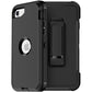 MXX Case Designed for iPhone SE 2020 / SE 2022 Heavy Duty Protective Case with Screen Protector [3 Layers] Rugged Rubber Shockproof Protection Cover & Rotating 360 Degree Belt Clip (Black)