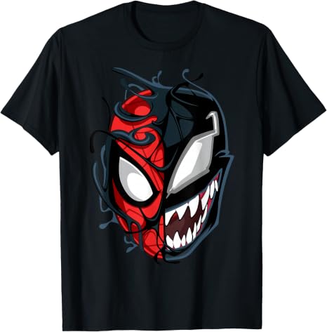 Marvel Spider-Man Maximum Venom Spider-Man Big Face T-Shirt