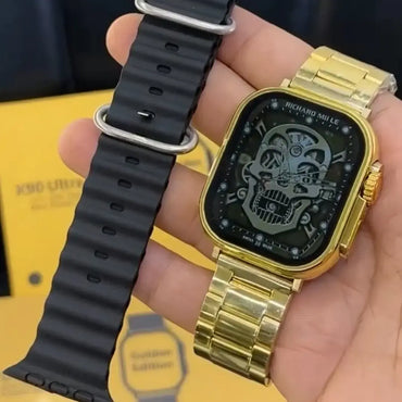 X90 ULTRA GOLDEN WITH BLACK STRAP IMAGE 2