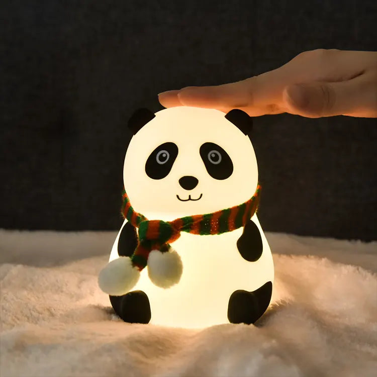 Simple Modern Desk Bedside lamp Creative Bedroom Light Cartoon Panda Shape For Festival Christmas gift Cute Table Lamp