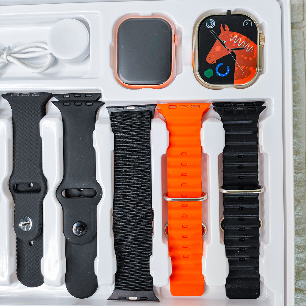 10 In 1 Series 8 Ultra 49 MM Double Smartwatch Combo