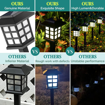 Solar Pathway Lights Outdoor, Waterproof Outdoor Solar Lights for Garden, Landscape, Path, Yard, Patio, Driveway, Walkway