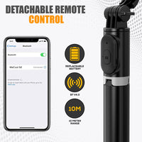 Bluetooth Extedable Selfie Stick with Wireless Remote