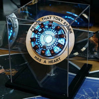 Iron Man Arc Reactor MK2, with LED Light,Touch Sensitive, No Remote Control Required,Totally Easy Assembly，USB Charge (with Display Case)