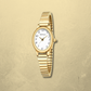 BOFAN Small Gold Watch for Women – Easy Read Quartz, Stainless Steel Expansion Band, Waterproof